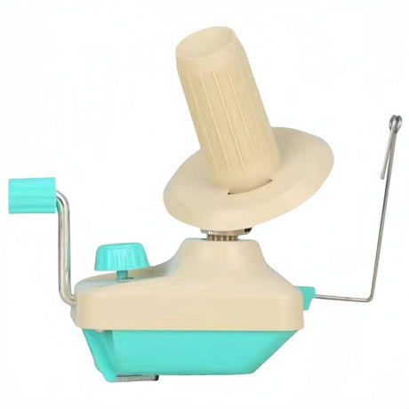 GEIWOGUO Yarn Winder Fiber Yarn String Ball Winder Holder Hand Operated (Cyan) GEIWOGUO