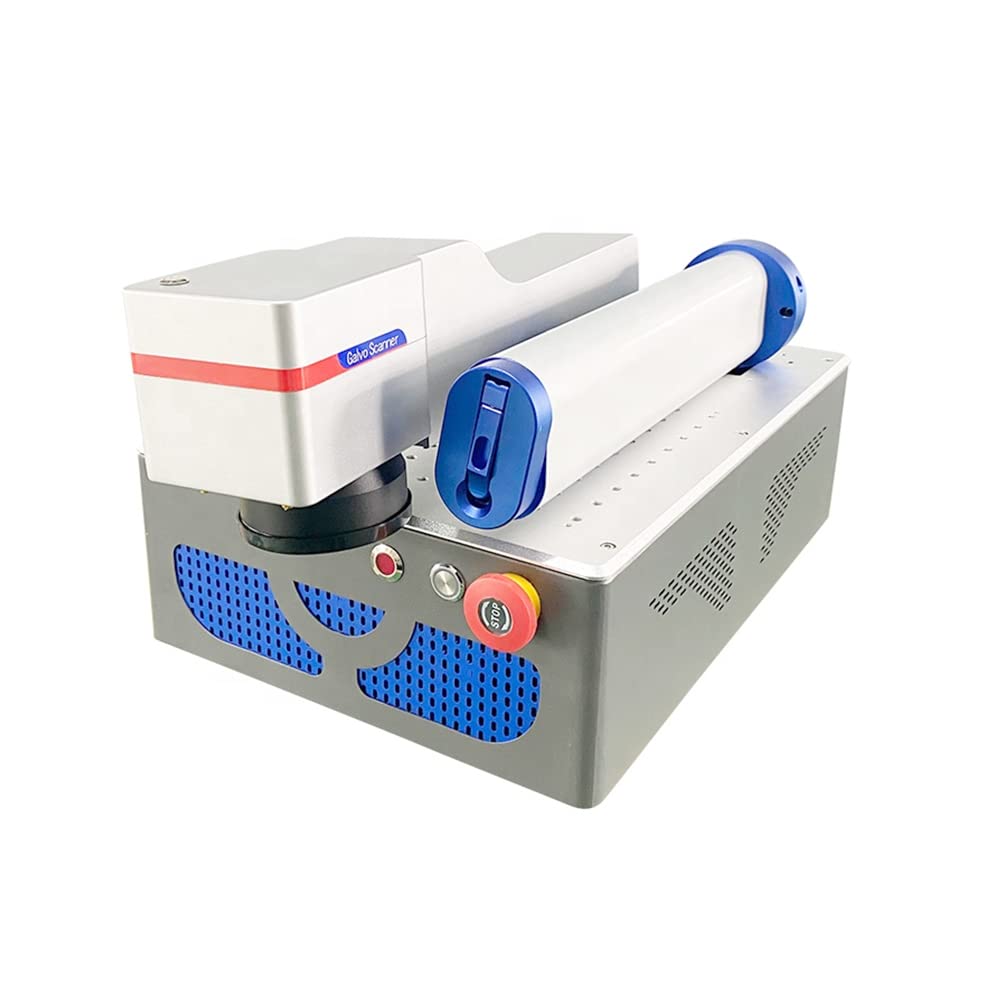 US Stock Fiber Laser 30W Raycus Fiber Laser Ovsuqu Raycus QS Engraver Compatible LightBurn Laser Engraver 7.9x7.9(200x200mm) lens for Metal Aluminum Steel Gold Jewelry More Ovsuqu