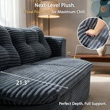 78.7-inch Folding futon Sofa Bed, Full-Size Convertible Sleeper couch Bed, Memory Sponge Double settee with Comfortable Mattress, Suitable for Living Room and Guest Room (dark gray, 78.7 inches) CouCouchmans