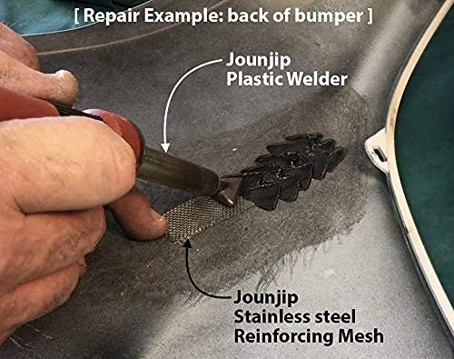 JOUNJIP Plastic Welding Kit Deluxe -UL Certified Plastic Welder 80W Iron- Professional Grade Plastic Repair Kit for Automotive Car Bumper, Kayak, Tank Repair JOUNJIP
