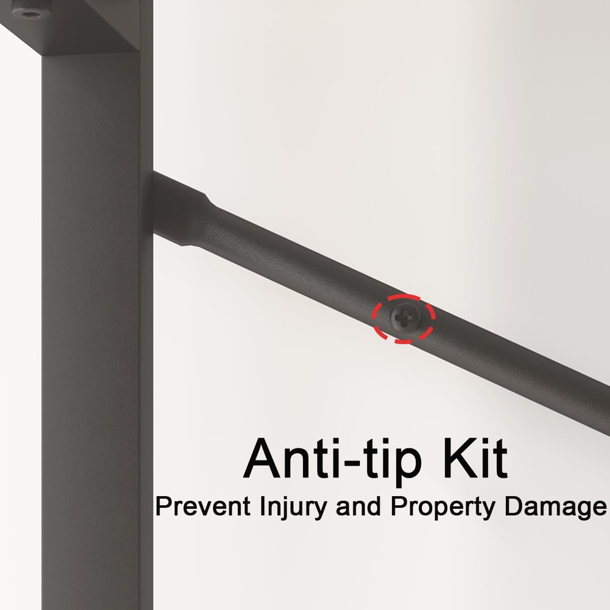 Industrial Modern 6-Tier Tall Bookcase in Rustic Brown - Open Wood and Metal Display Rack HSH