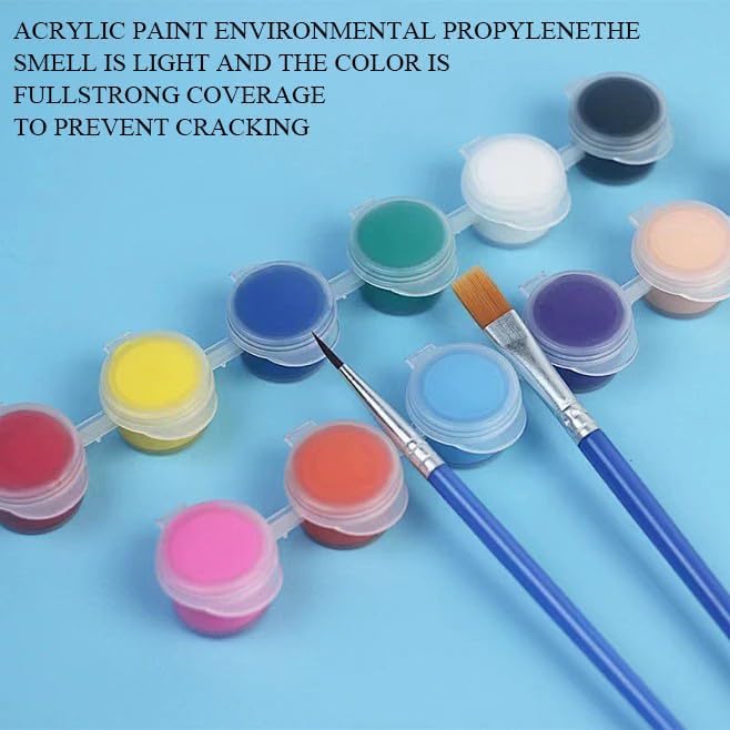 Paris Paint by Numbers Kit for Adults - The Eiffel Tower Adults' Paint-by-Number Kits for Beginner Acrylic On Canvas DIY Streetscape Oil Painting Kit for Gift Home Wall Decor 16x20 Inch Ammklfh