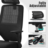 Okeysen Ergonomic Conference Room Chairs Set of 10, High Back Mesh Home Office Desk Chair with S-Shaped Back Support, Swivel Computer Task Chair with Adjustable 2D Headrest. Okeysen