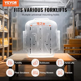 VEVOR Universal Tractor seat Suspension, Fold Down Forklift Seat with Adjustable Angle Back, Micro Switch, Seatbelt and Armrests, 3-level Shock Absorption Tractor Seat for Tractor Loader Excavator VEVOR