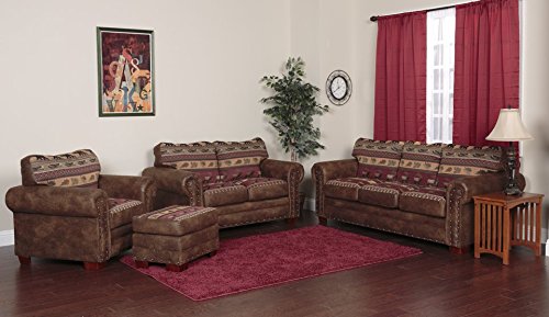 American Furniture Classics Model Two Piece Sofa sectional brown pinto American Furniture Classics