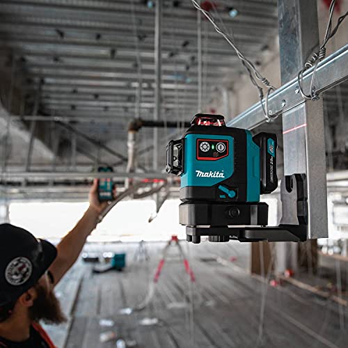 Makita SK700DNAJ 12V max CXT® Lithium-Ion Cordless Self-Leveling 360° 3-Plane Red Laser Kit (2.0Ah), Class II, 635 nm, <2 mW Makita
