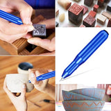 FOLAI USB Rechargeable Engraving Pen - Versatile Customizer Engraver Tool for Jewelry, Wood, Metal,Plastic,Glass,Stone,Manicure & More -Portable, Ideal for DIYers (Blue) FOLAI