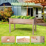 Backyard Expressions Wooden Raised Garden Bed | 48" x 24" x 30" Elevated Planter Box with Included Bed Liner | Outdoor Vegetable, Flower, and Herb Gardening BACKYARD EXPRESSIONS PATIO · HOME · GARDEN