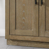 OVE Decors Bailey 72 in. W x 22 in. D x 34.5 in. H Bath Vanity in Driftwood Oak with White Engineered Quartz Top OVE Decors