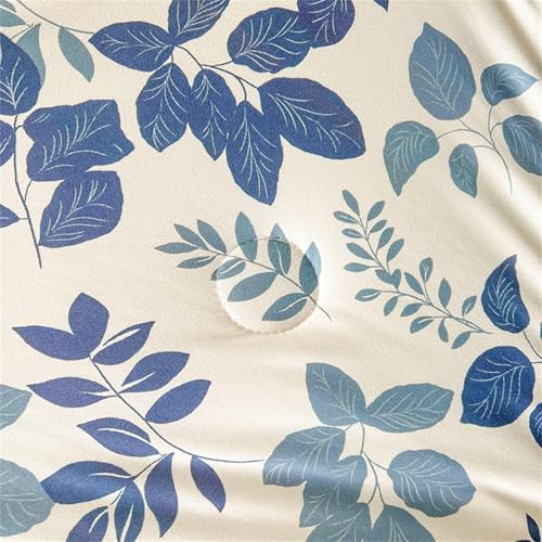 Cooling Blankets For Hot Sleeper, Summer Ice Cool Throw Blanket For Night Sweats, Blue Pattern Reversible Summer Quilted Coverless Duvet Breathable Lightweight Quilt For All Season(200*230cm) DJCFWAF