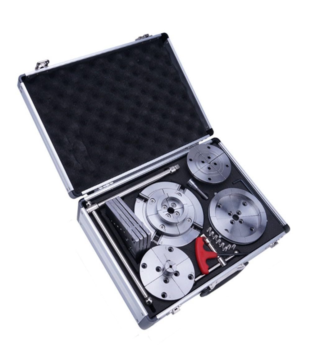 Wood Lathe Chucks, Self-Centering Scroll Chuck Thread Woodworking Turning Tools Set(Size:5.5inch) TZZES