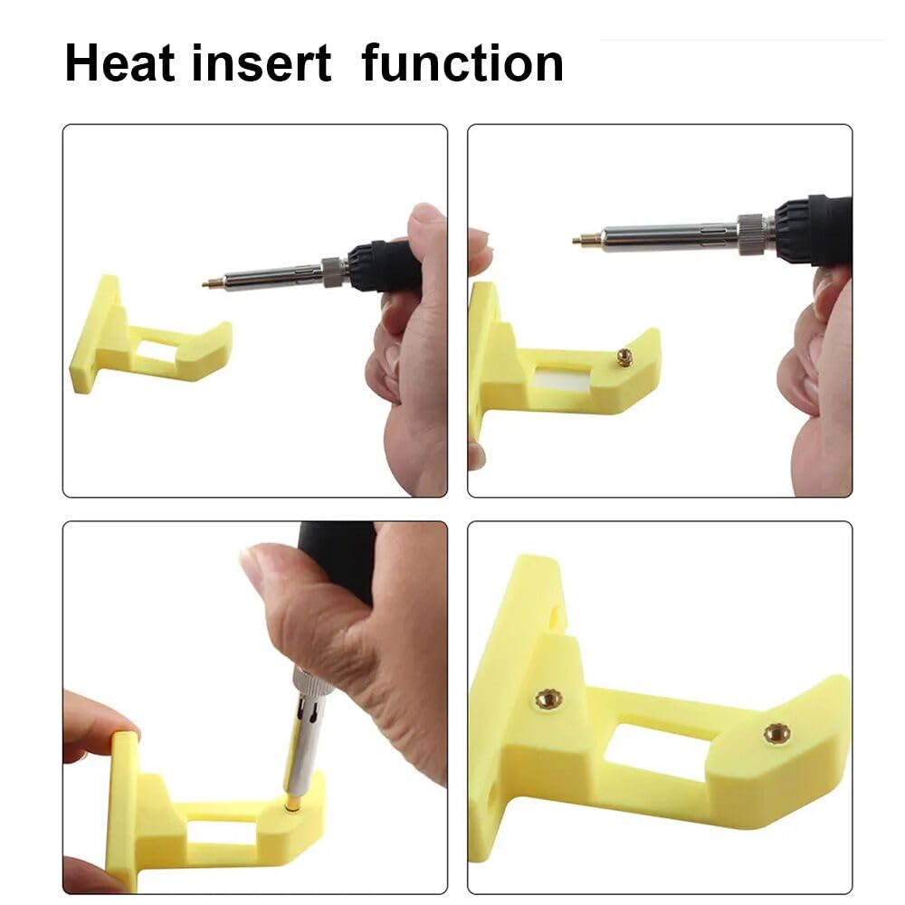 3DTOOLS 3D Printer Smoothing Tool Kit,3D Printing Modify Finishing Smoothing Solding Welding Iron Tool Cleaning Needle Soldering Iron with 8Pcs Brass Trimming 3DTOOLS