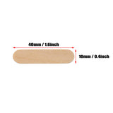 PPhtony Mini Wood Craft Sticks Small Wooden Sticks Bulk for DIY Art Christmas Ornaments Crafting Halloween Home School Painting Projects, 1.6x0.4inch (50) PPhtony