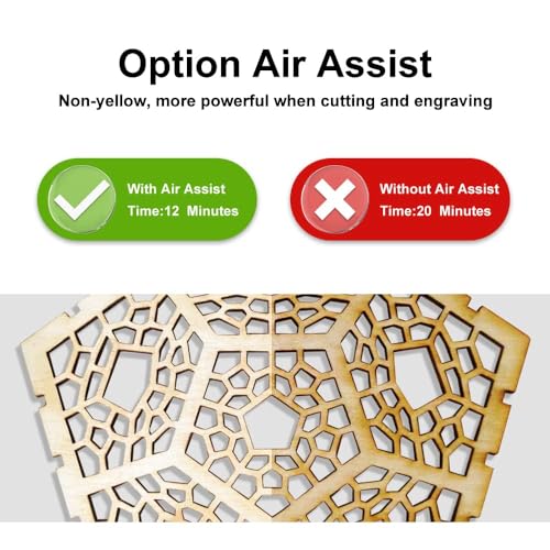 Longer RAY5 10W Laser Engraver with Air Assist Kit and Y-axis Extension kit, Compressed Spot CNC, App Offline Control, DIY Engraving Tool for Metal/Glass/Wood, Engraving Area 15.7"*33.5"(400 * 850mm) Longer