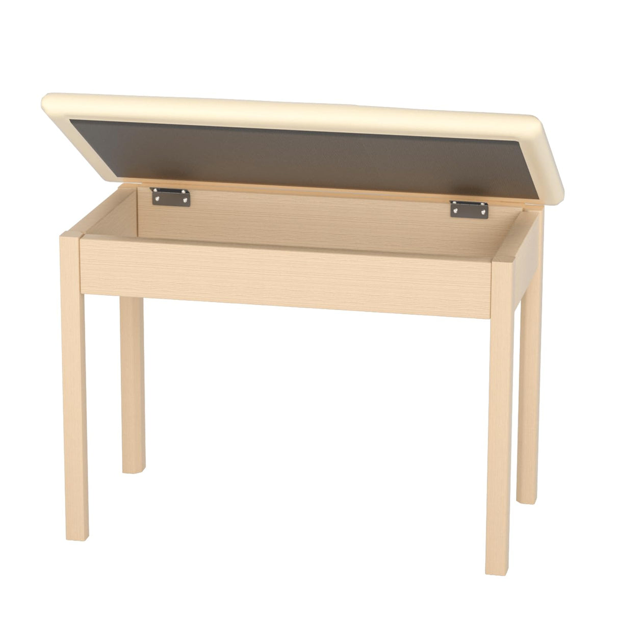 HEXANT Duet Piano Bech with Storage, Solid Wooden Keyboard Bench with PU Leather Padded Cushion for Musical Instrument, Keyboard, Vanity Stool HEXANT