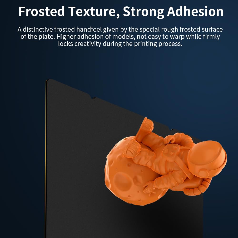 Creality Official Ender 3 V3 SE Build Plate, 235x235mm Textured Surface Flexible Removable Spring Steel Print Platform for Ender 3 S1/3 S1 Pro/3 V2 Neo/3 V3/3 V3 KE K1/K1C(No Magnetic Base) Creality