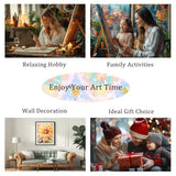 Natuyalo Fish Coral Paint by Numbers Kit for Adults Beginner Animal DIY Painting Kits for Adults - Linen Canvas, Acrylic Pigment, 3 Paint Brushes, Waterproof Durable, Frameless, 16x20 Inch Natuyalo