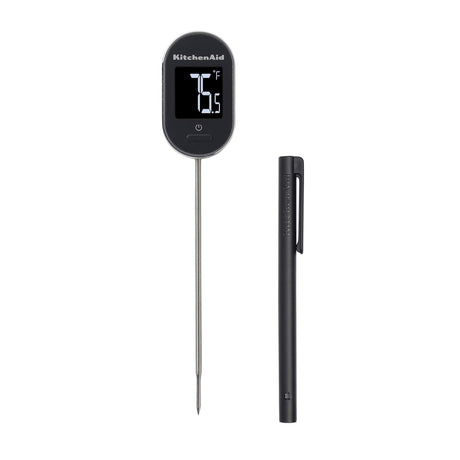 KitchenAid KQ904 Digital Instant Read Kitchen and Food Thermometer, Temperature Range: -40F to 482F, Black KitchenAid