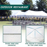 10'x30' White Outdoor Gazebo Canopy Tent Canopy Wedding Party Tent Waterproof Camping Gazebo BBQ Shelter Pavilion 8 Removable Walls -8 PayLessHere