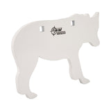 Allen Company EZ Aim® AR500 Coyote Steel Shooting Gong Target, 6 lbs., White Allen Company