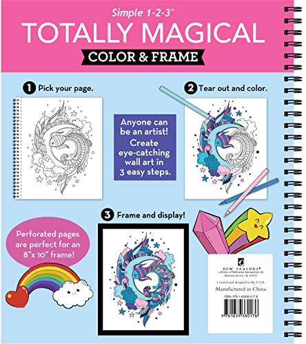 Color & Frame - Totally Magical (Coloring Book) WoodArtSupply