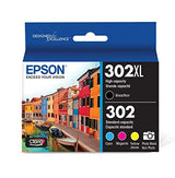 EPSON 302 Claria Premium Ink High Capacity Black & Standard Color Cartridge Combo Pack (T302XL-BCS) Works with Expression Premium XP-6000, XP-6100 Epson
