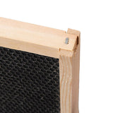 Honey Lake Medium Beehive Frames and Foudations Kit,10 Pack Super Wooden Frames and Natural Beeswax Dipped Plastic Foundations for Beekeeping (Black) Honey Lake