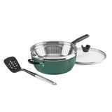 Cuisinart Preferred Pan 4-Pc Set - Sensible Sage Green (4.5 Qt. Multi-Purpose Pan w/Cover, Steamer, Slotted Turner) Cuisinart