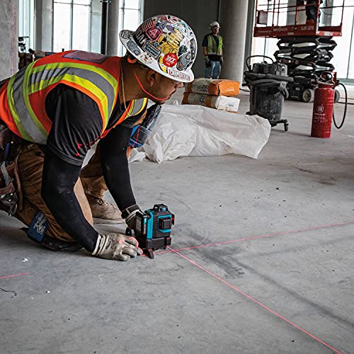Makita SK700DNAJ 12V max CXT® Lithium-Ion Cordless Self-Leveling 360° 3-Plane Red Laser Kit (2.0Ah), Class II, 635 nm, <2 mW Makita
