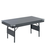 Multi Game Table, Portable Pool Table, Ping Pong & Dining Table Combo, 68.5-inch Foldable Billiard Table for Adults & Kids with Billiard Accessories and Tennis Paddles (3-in-1 Pool Table - Green) INOTEVERITORY