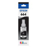 EPSON 664 EcoTank Ink Ultra-high Capacity Bottle Black (T664120-S) Works with EcoTank ET-2500, ET-2550, ET-4500, ET-4550, ET-2600, ET-2650, ET-3600, ET-16500 Epson