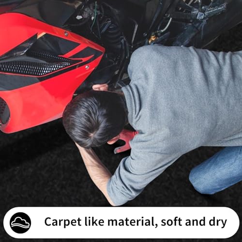 AAIN Garage Floor Mat 17' x 7'4" Waterproof/Durable Oil Spill Mat Protects Surfaces,Ideal for Under Car, Garage Flooring and Floor Protection for Garage A A IN