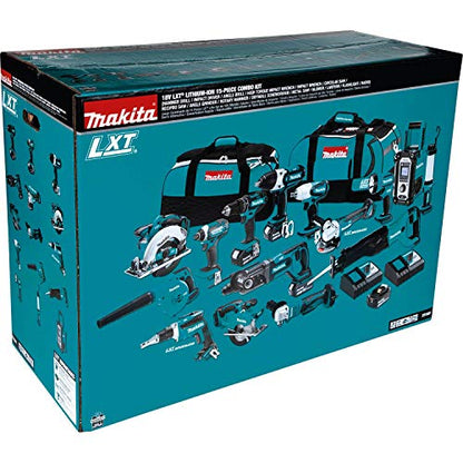 Makita XT1501 18V LXT® Lithium-Ion Cordless 15-Pc. Combo Kit (3.0Ah) - WoodArtSupply