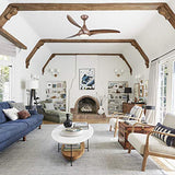 MINKA-AIRE F844-DK Light Wave 52 Inch Ceiling Fan with LED Light Kit, Brown Distressed Koa Finish MINKA-AIRE