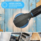 G LAXIA Orbital Sander，2.5Amp 5-inch Electric Sander with 15 piece Sanding Discs, 6 Variable Speed 6000-13000OPM and Dust Collection System for Sanding and Polishing G LAXIA