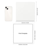 PYD Life 4 Pack Sublimation Photo Frame Home Decor Blanks 10" x 10" Square 0.6 Inch Thickness MDF Hardboard White Wall Hanging with Stand for Heat Press Machine Heat Transfer PYD Life