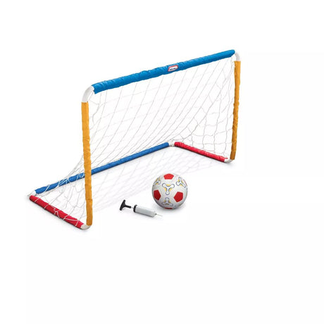 Little Tikes Easy Score Soccer Set Game Outdoor Toys for Backyard Fun Summer Play - Goal with Net, Ball, and Pump Included - Lawn Activities for Kids, Toddlers, Boys Girls Ages 2+ Little Tikes