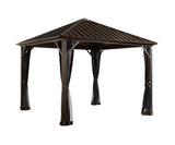 Sojag Outdoor 10' x 12' Dakota Hardtop Gazebo Outdoor Sun Shelter Sojag