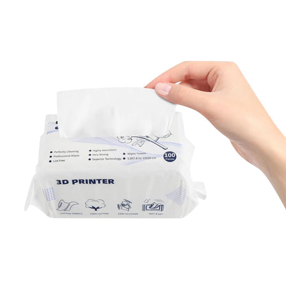 FYSETC Resin 3D Printing Cleaning Wipes - Upgrade Dry-Wettable Wipers: Ultrasoft Large Size Clean Up Tool for Silicone Slap Mat 405nm UV Resin Curing Machine Vat Tank Funnel Washing Bucket Pr - WoodArtSupply