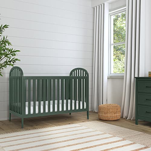 DaVinci, Beau 3-in-1 Convertible Crib in Forest Green, Greenguard Gold Certified - WoodArtSupply