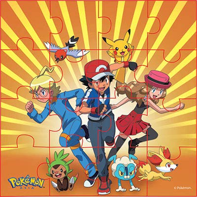 Pokemon Style Characters Jigsaw Puzzle, Pack of 12, Total 192 Pieces Myesha