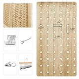 Pegboard Display, 5.6Ft Portable Freestanding Wall Organizer Wooden Room Divider Folding Privacy Screens for Craft Art Display Board (6panels, Natural) Svimi