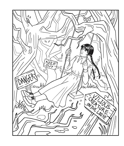 Wednesday: An Unofficial Coloring Book of the Morbid and Ghastly (Unofficial Wednesday Books) WoodArtSupply