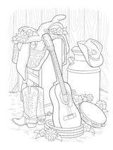Creative Haven Country Western Charm Coloring Book (Adult Coloring Books: In The Country) WoodArtSupply