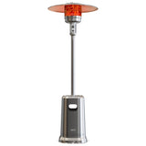 EAST OAK Anti-rust 50,000 BTU Patio Heater for Outdoor Use with Double-Layer Stainless Steel Burner, Square Round Table Design and Wheels, Propane Patio Heater for Home and Commercial, Stainless Steel EAST OAK