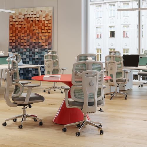 Ergonomic Office Chair 500 LBS Home Mesh Office Chair Comfortable Gaming Desk Chairs Adjustable 90-125° Tilt Rolling Computer Chairs with Wheel 3D Armrest ESaure