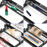 SCULPFUN Rotary Roller, Y-axis Rotary Roller for Laser Engraver Cutter Engraving Cylindrical Objects and Cans with 360°Rotating and 4 Height raisers, Support Diameter 6-150mm SCULPFUN