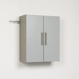 HangUps Upper Storage Cabinet, 24", Light Gray Prepac