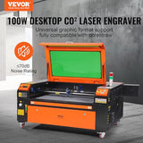 VEVOR 100W CO2 Laser Engraver, 24 x 35 in, 19.7 IPS Laser Cutter Machine with 2-Way Pass Air Assist, Compatible with LightBurn, CorelDRAW, AutoCAD, Windows, Mac OS, Linux, for Wood Acrylic Fabric More VEVOR