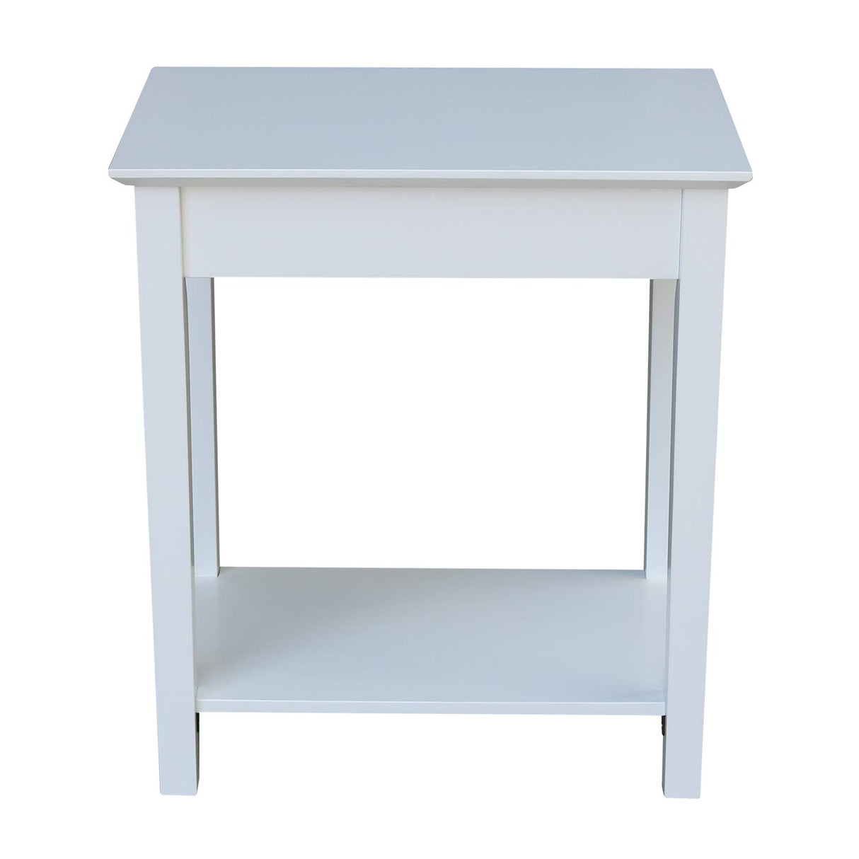 IC International Concepts International Concepts Narrow End Table, White IC International Concepts